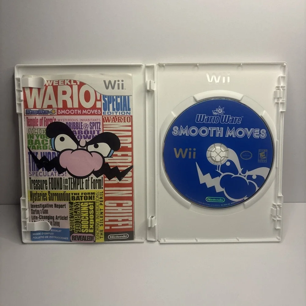 WarioWare Smooth Moves Wii (Nintendo Wii, 2007) Complete W/ Manual